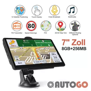 7 Zoll GPS Navi Navigation für Auto LKW PKW Navigationsgerät 8GB 256MB FM Karte - Bild 1 von 8