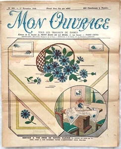 MON OUVRAGE n° 305 du 1 Novembre 1935 revue ancienne mode couture broderie - Imagen 1 de 4
