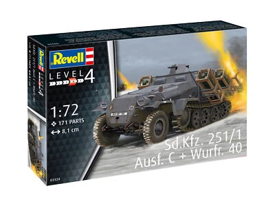 Sd.kfz. 251/1 Ausf. C %2B Wurfr. 40 1:72 Plastic Model Kit REVELL - Immagine 1 di 4