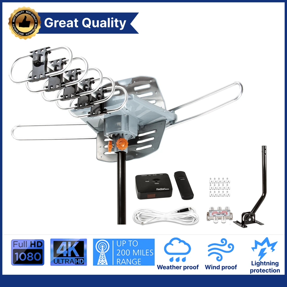 Five Star FSA-5809 HDTV Digital Outdoor Antenna