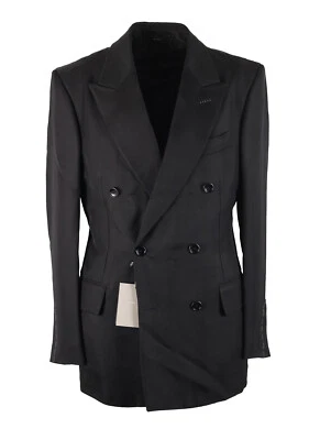 Abrigo Deportivo TOM FORD Cooper Negro Doble Pecho Talla 50 IT / 40R EE. UU. Nuevo con... Foto 1 de 4