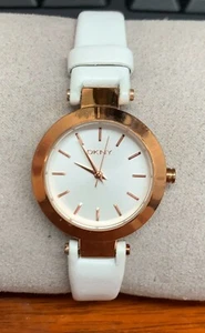 DKNY NY8835 Stanhope White Dial White Leather Strap Women's Watch - Picture 1 of 1