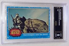 1977 Topps Star Wars Stormtroopers Seek Droids #24 GMA 8 Graded Card NM-MT