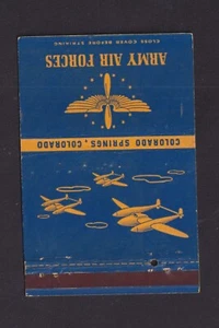 Alte Streichholzabdeckung USA BN157308 Militärflugzeug 5 - Bild 1 von 2