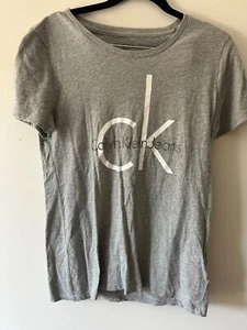 NWT Ladies Calvin Klein TShirt, Large Monogram Logo,Casual Top,CK T-Shirt#114496 - Picture 1 of 1
