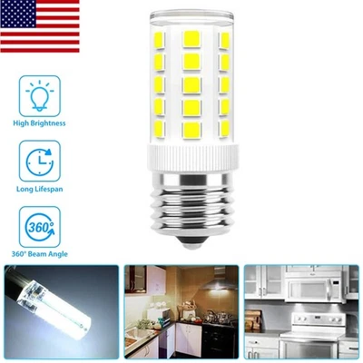 LED E17 Bulb Microwave Oven Light Dimmable 4W Natural White 6000K Light - Image 1 of 4