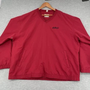Budweiser Jacke Erwachsene Large / XL rot Pullover Windbreaker Bier Promo Herren - Bild 1 von 8