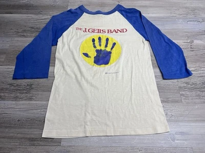 Vintage 80s J Geils Band Raglan Concert T-Shirt Mens Size Medium 3/4 Sleeve - Image 1 of 4