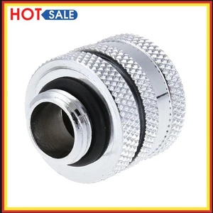 G1/4 14mm OD 4 Laps Hard Tube Quick Fitting Connector for PC Water Cooling - Afbeelding 1 van 7