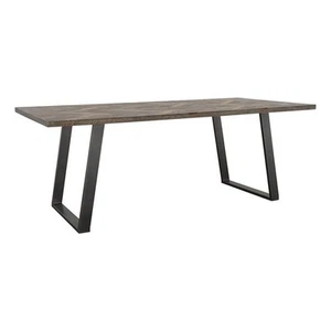 Coaster Misty 6-Piece Wood Rectangular Dining Set in Gray Sheesham and Camel - Picture 1 of 4