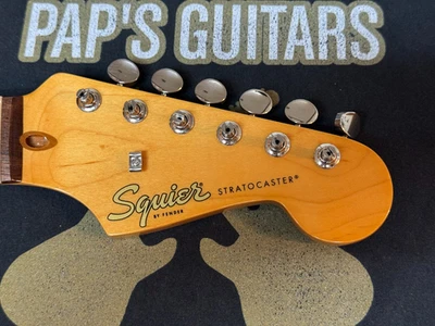 NUEVO Fender Squier Classic Vibe años 60 STRATOCASTER MÁSTIL CON CLAVIJAS DE AFINACIÓN Y PLACA DE CUELLO Foto 1 de 4