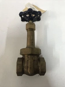 POWELL Fig. 375 Bronze Gate Valve "White Star" 1" Class 200 WSP - Picture 1 of 5