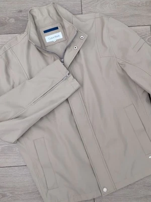 Chaqueta cortavientos para hombre Calvin Klein color tostado cremallera completa a presión CM901231 talla M nueva con etiquetas Foto 1 de 4