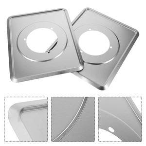  2 Pcs Drip Pan for Burner Metal Gas Range Stove Top Accessories Pans - Picture 1 of 12