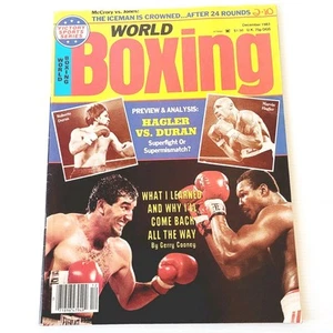 World Boxing Magazine December 1983 Hagler Vs. Duran Cover Newsstand VERY FINE - Picture 1 of 11
