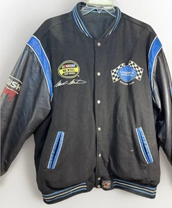 JH Design NASCAR Racing Jacket Mens Big XXL Black Mark Martin 6 Roush Reversible - Picture 1 of 17