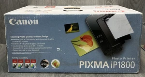 Canon PIXMA iP1800 Photo Printer USB 4800x1200 DPI ChromaLife100 Inkjet Color - Picture 1 of 11