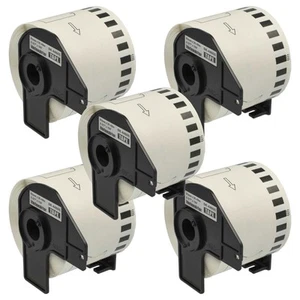 5x rouleaux d'étiquettes ruban avec Brother P-Touch QL-710W QL-700 QL720NW - Photo 1/9