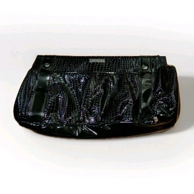 Miche Ebony Black Patent Embossed Shell Only Magnetic Bag Purse Cover Changable - Image 1 of 3