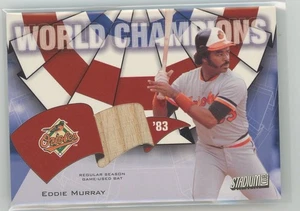 2001 Topps Stadium Club Baseball World Champions Bat Relic Eddie Murray - Picture 1 of 2