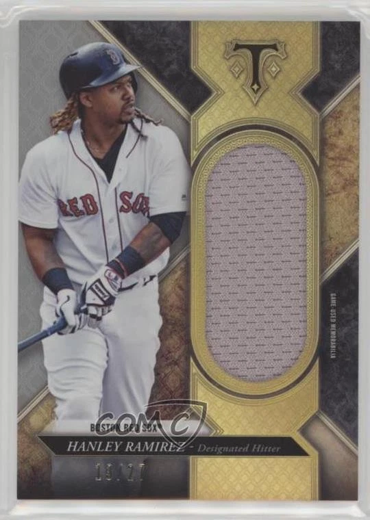 2017 Topps Triple Threads Single Jumbo Relics Silver /27 Hanley Ramirez #SJR-HRA - Image 1 of 2