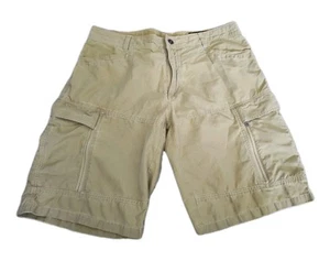 Kuhl Shorts Mens 36 Tan Cargo Hiking Shorts Canvas Vintage Patina Dye - Picture 1 of 17