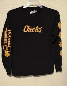 Cheetos Chester Cheetah Long Sleeve Shirt Black Size Small 34/36 Mad Engine - Imagen 1 de 3