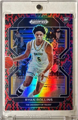 Estuche Panini Prizm DP Ryan Rollins 2022 novato piel de serpiente Prizm Hit SSP RARO RC Foto 1 de 3