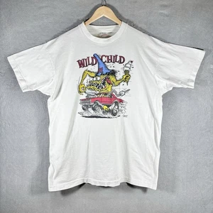 Camicia vintage Rat Fink Ed Roth Wild bambino UOMO XL punto singolo anni 90 arte horror - Foto 1 di 23