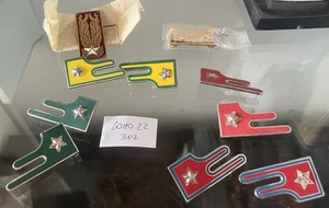 Duffle Army Italian Military Metal And Varnish Rank 13 Pieces Vintage - Picture 1 of 7