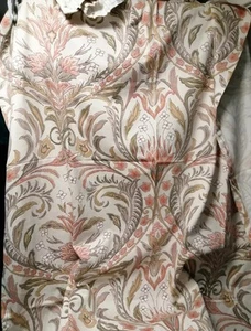Pair of Vintage Montgomery French Floral Style Curtains - Picture 1 of 6