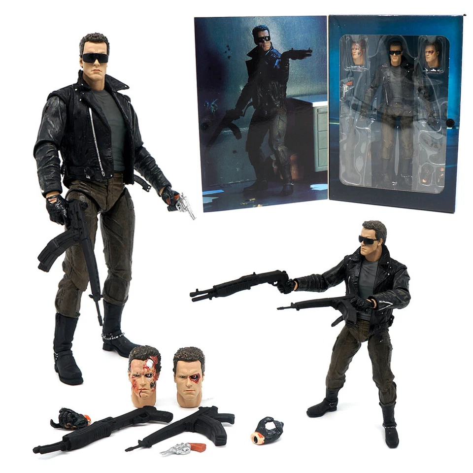 NECA Terminator Police Station Assault Model T-800 Action Figure Toy Set Boxed - image 1 of 4