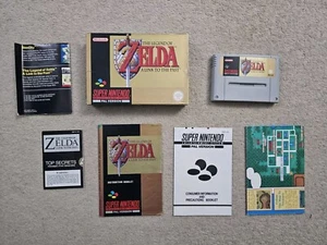 Legend of Zelda: A Link To The Past PAL Super Nintendo SNES CIB with Map/secrets - Picture 1 of 12