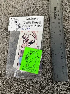 VTG Luchuks Graffiti Street Art Sticker Pack Slaps Button Hand Numbered LE 20/30 - Picture 1 of 2