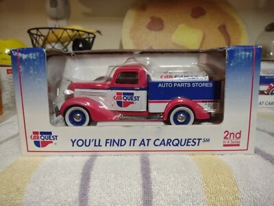 Car Quest Auto Parts 1936 Dodge Tanker Truck. Die Cast lockable coin bank. - Image 1 of 4