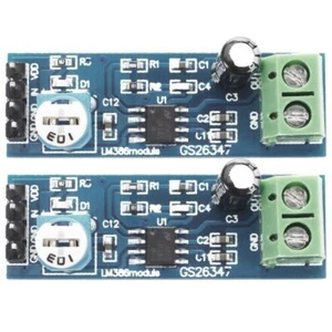 2x LM386 DC 5V-12V Mini Audio Amplifier Module Board for x200 Arduino Module -UK - Picture 1 of 5