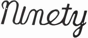 Montague Metal Products Small Script House Number, Ninety - Picture 1 of 1