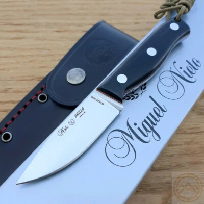 Cuchillo fijo Nieto Grillo 2,75" Bohler N695 hoja de acero mango de madera de granadillo Foto 1 de 4