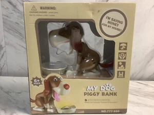 Piggy Bank, My Dog Piggy Bank, Robotic Coin Munching Toy Money Box, - Picture 1 of 7