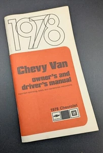 1978 Chevy Van Owner's and Driver's Manual - Bild 1 von 4