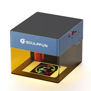 SCULPFUN iCube 3W Laser Cutter & Gravierer - Rauchfilter, Temp.-Alarm, EU Plug - Bild 1 von 17