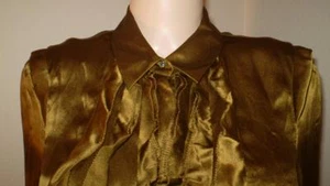 NEW NWOT MAGASCHONI FRILLY SILK SHIRT BLOUSE DRESS SUIT TOP 390.00  - Picture 1 of 1