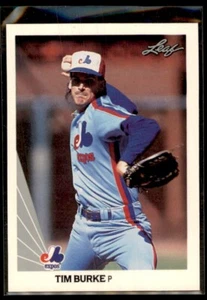 1990 LEAF TIM BURKE MONTREAL EXPOS #28 - Picture 1 of 2