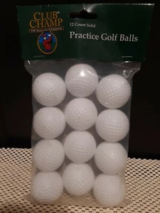 CLUB CHAMP 12 Count Solid Practice Golf Balls - Picture 1 of 1