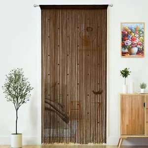 Beaded Curtain Door String Curtains for Doorways Tassels Beads Hanging Fringe... - Picture 1 of 7