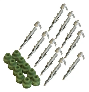 MSD 8190 Equivalent - 10 Male Pins & Seals for Weathertight Connectors 20-18 GA - Picture 1 of 1