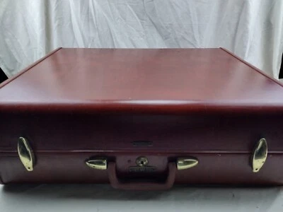 Vintage Samsonite Shwayder Bros 1950's Luggage Brown Suitcase - Image 1 of 4