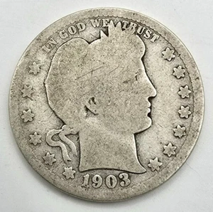 1903 P Barber Quarter Dollar AG/G You Grade It! 90% Silber Kostenloser Versand! - Bild 1 von 4