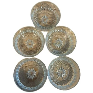 Vintage Arcoroc Clear Pressed Glass Bowls Set Of 5 - Picture 1 of 8