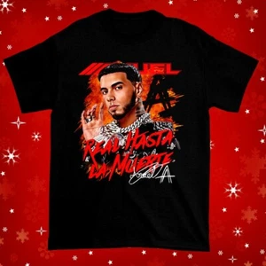 Nuovo Raro! Camicia nera Anuel AA per tifosi cotone tutte le taglie uomo donna BL155 - Foto 1 di 7